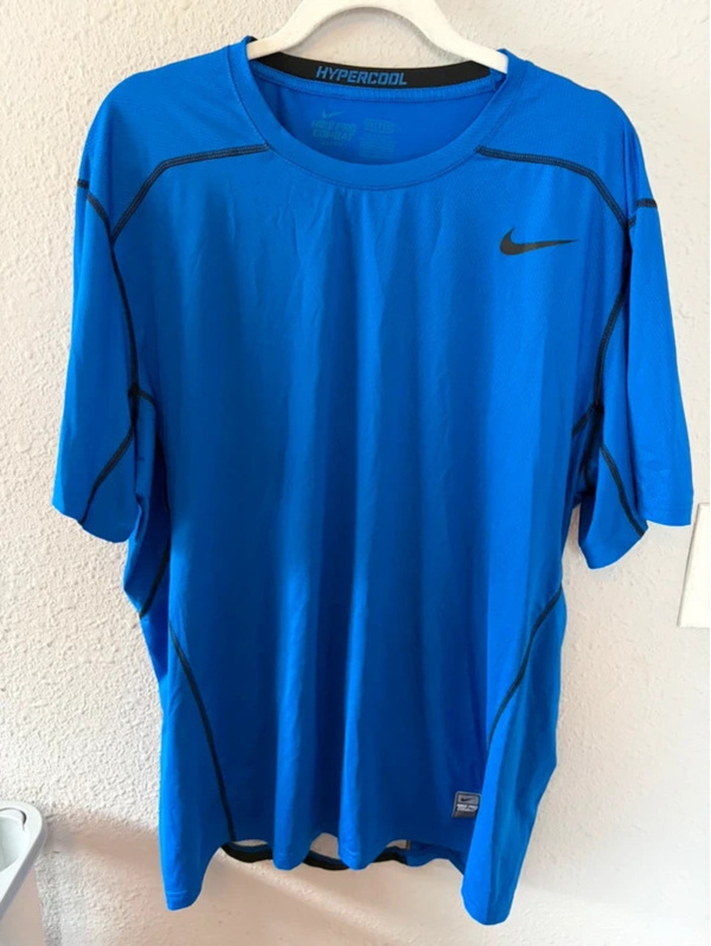 Men's Nike Pro Combat Hypercool blue tee XXL fitted